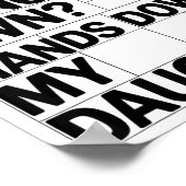 私が所有する中で最も高価なものは間違いなく私の娘 ポスター (角)