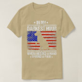 私が手おもしろいを貸す必要がある最も暗い時間に Tシャツ (デザイン正面)