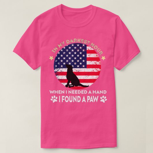私が手おもしろいを貸す必要がある最も暗い時間に Tシャツ (デザイン正面)