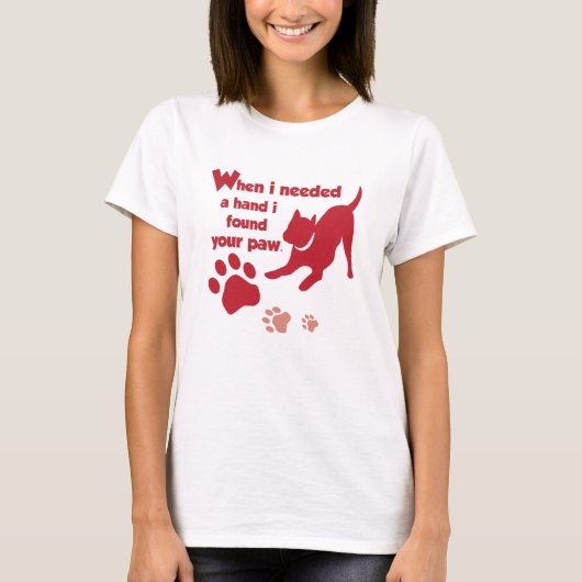 私が手が必要な時に手を叩いて Tシャツ (正面)