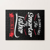 私が手に入れたより年上のパパのギフト頭が切れる ジグソーパズル (横)