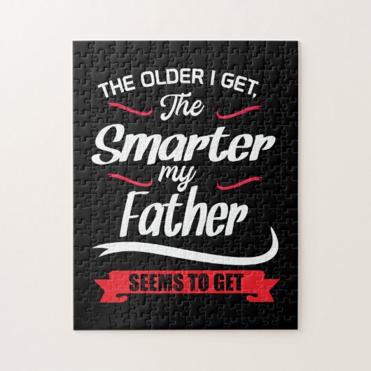 私が手に入れたより年上のパパのギフト頭が切れる ジグソーパズル (縦)