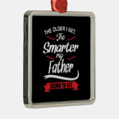 私が手に入れたより年上のパパのギフト頭が切れる メタルオーナメント (右)