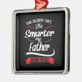 私が手に入れたより年上のパパのギフト頭が切れる メタルオーナメント (左)