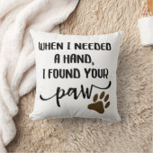 私が手を必要とするとき私はあなたの足を見つけました クッション (ブランケット)