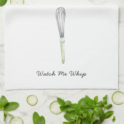 私が打つのを見て下さい キッチンタオル (折り畳み)