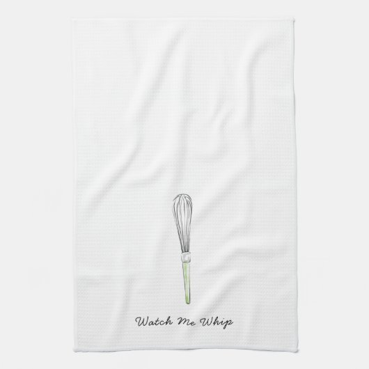 私が打つのを見て下さい キッチンタオル (縦)