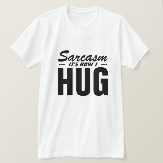 私が抱きしめたのは皮肉だ Tシャツ (デザイン正面)