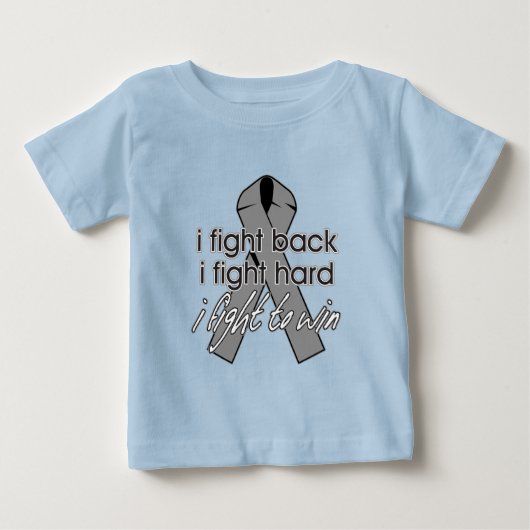 私が抵抗する脳腫瘍 ベビーTシャツ (正面)