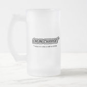 私が担当（妻がいないとき） フロストグラスビールジョッキ (左)