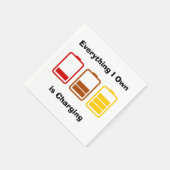 私が持っているものは充電だ スタンダードカクテルナプキン (角)