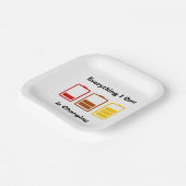 私が持っているものは充電だ ペーパープレート (傾斜あり)