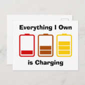 私が持っているものは充電だ ポストカード (正面/裏面)