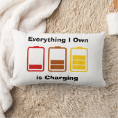 私が持っているものは充電だ ランバークッション (ブランケット)