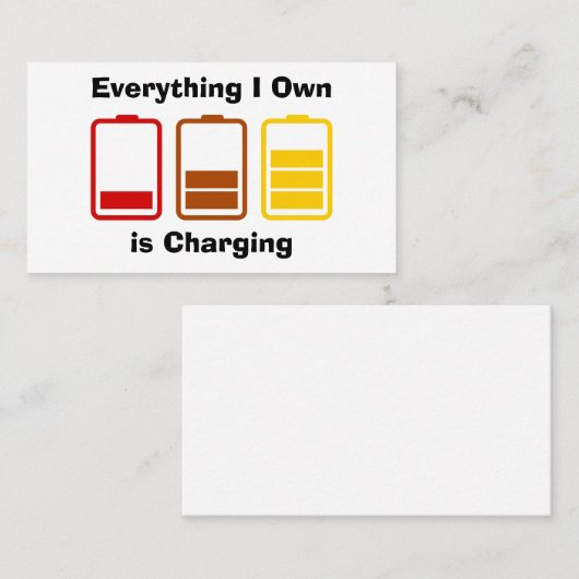 私が持っているものは充電だ 名刺 (正面/裏面)