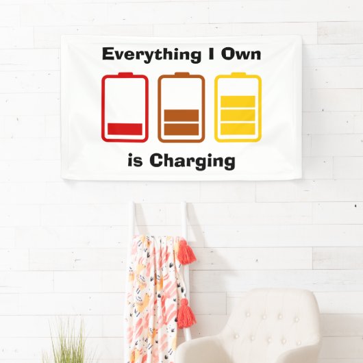 私が持っているものは充電だ 横断幕 (インサイチュ)