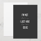 私が指示してるわけじゃない、私の方が良いアイデアがあるだけ 招待状 (正面/裏面)