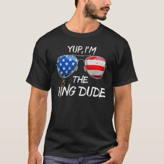 私が指輪の担当だよ ウェディングパーティー グルームスマン Tシャツ