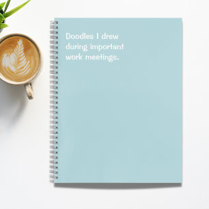 私が描おもしろいいたオフィス引用文ドードル ノートブック