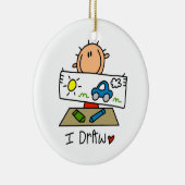 私が描く セラミックオーナメント (右)