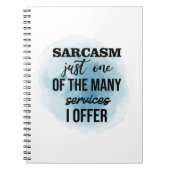 私が提供するサービスの1つだけを皮肉る ノートブック (正面)