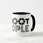 私が撮影する人々おもしろいフォトグラファー引用文 マグカップ (正面右)