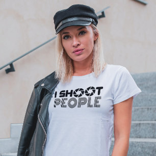 私が撮影する人々おもしろいフォトグラファー引用文 Tシャツ
