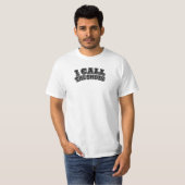 私が撮影する - ブラックカメラTシャツ Tシャツ (正面フル)