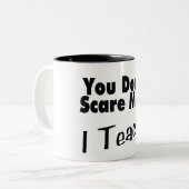 私が教える私をおびえさせません ツートーンマグカップ (正面左)