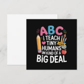 私が教え小人間先生鑑賞学校 招待状 (正面/裏面)