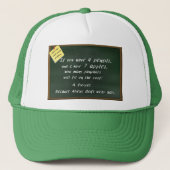 私が数学の単語問題-おもしろいな帽子--をいかに見るか キャップ (正面)