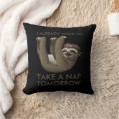 私が既に昼寝を明日取りたいと思うおもしろいな怠惰 クッション (ブランケット)