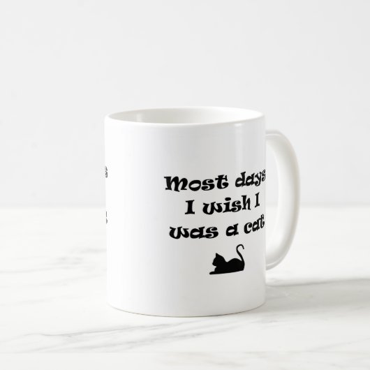 私が日だと思うほとんどの猫 コーヒーマグカップ (正面右)