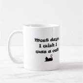 私が日だと思うほとんどの猫 コーヒーマグカップ (左)