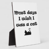 私が日だと思うほとんどの猫 フォトプラーク (側面)