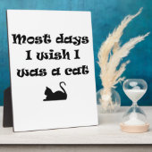 私が日だと思うほとんどの猫 フォトプラーク (側面)