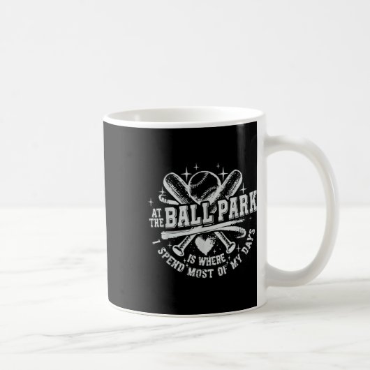 私が日の大半を過ごす場所はボールパークだ コーヒーマグカップ (右)