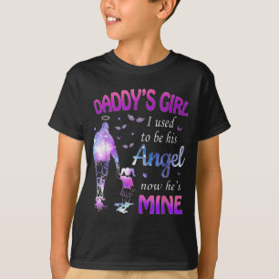 私が昔彼の天使だったパパの女の子 Tシャツ