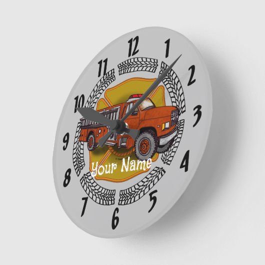 私が時計転がを撃つ方法 ラウンド壁時計 (傾斜)