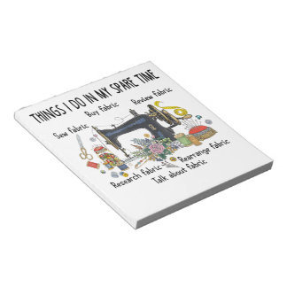 私が暇な時にやることおもしろい裁縫キルティング ノートパッド