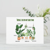 私が暇な時にやること – 庭師、ガーデニング シーズンカード (スタンド正面)