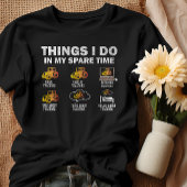 私が暇な時にトラクターでやること Tシャツ