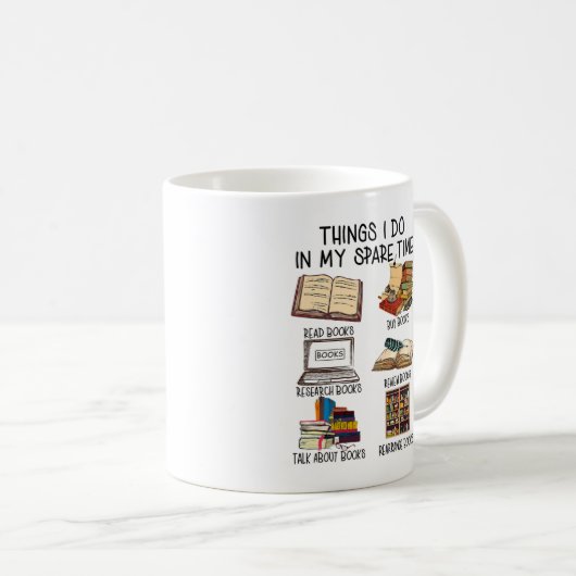 私が暇な本の恋人の司書で行うこと コーヒーマグカップ (正面右)