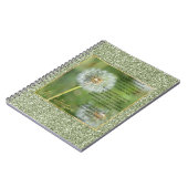 私が書いたタンポポの花のコレクティブ詩 ノートブック (左側)