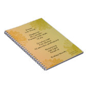 私が書いた夢の詩 ノートブック (右側)