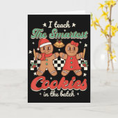 私が最も賢い生徒たちを教えるバッチの先生 カード (黄色い花)