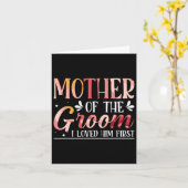 私が最初に彼を愛した新郎の母8 カード (黄色い花)