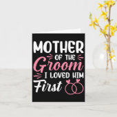 私が最初に彼を愛した新郎の母 カード (黄色い花)