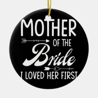 私が最初に彼女を愛した花嫁の母結婚した セラミックオーナメント
