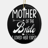 私が最初に彼女を愛した花嫁の母結婚した セラミックオーナメント (左)